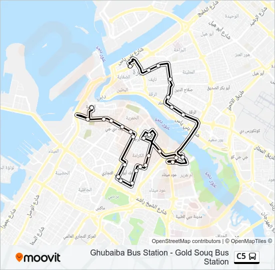 C5 Bus Line Map