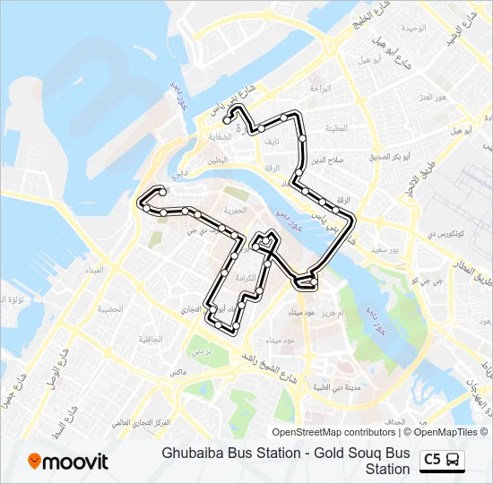 C5 Bus Line Map
