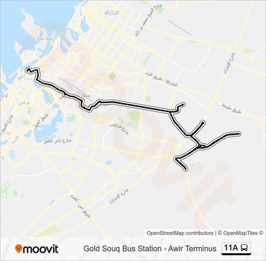 Gold Souq Bus Station Route 11A Route: Schedules, Stops & Maps - Gold Souq Bus Station (Updated)