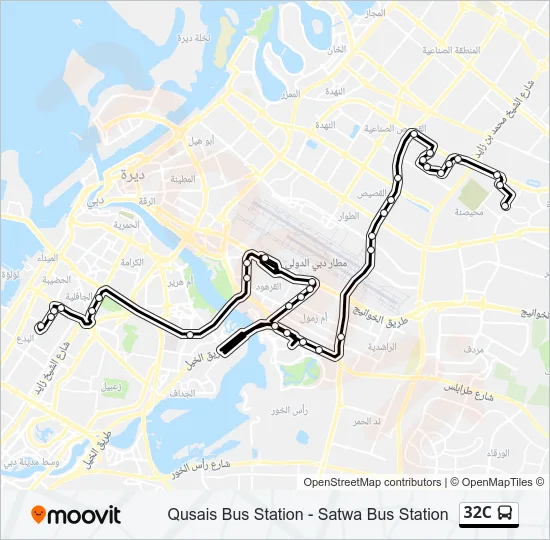 32C Bus Line Map