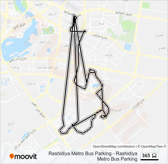 365 Bus Line Map