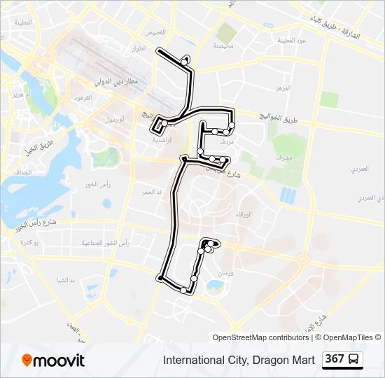 367 Bus Line Map