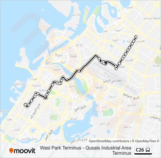 C26 Bus Line Map