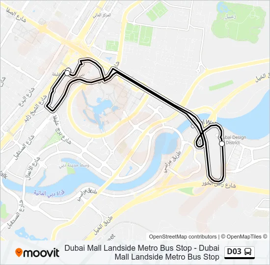 D03 Bus Line Map