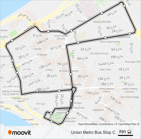 F01 Bus Line Map