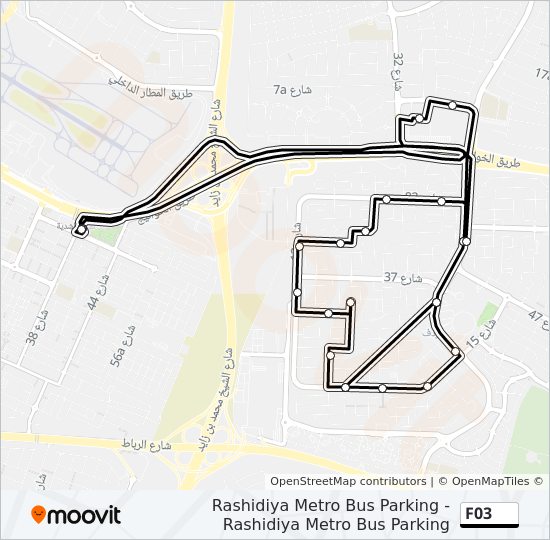F03 bus Line Map