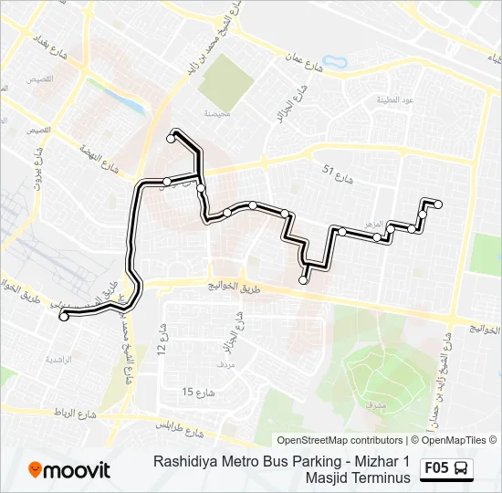 F05 Bus Line Map