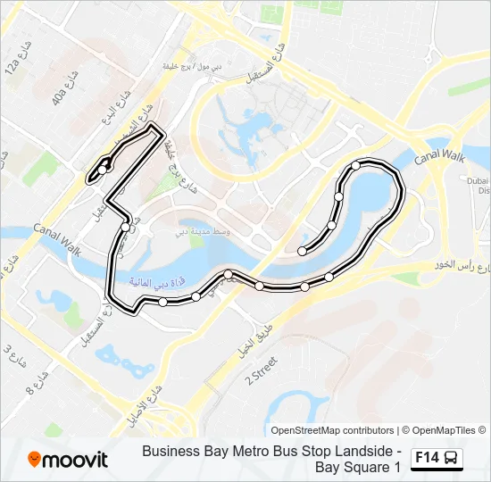 F14 Bus Line Map