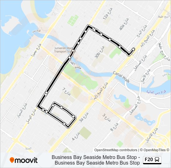 F20 bus Line Map