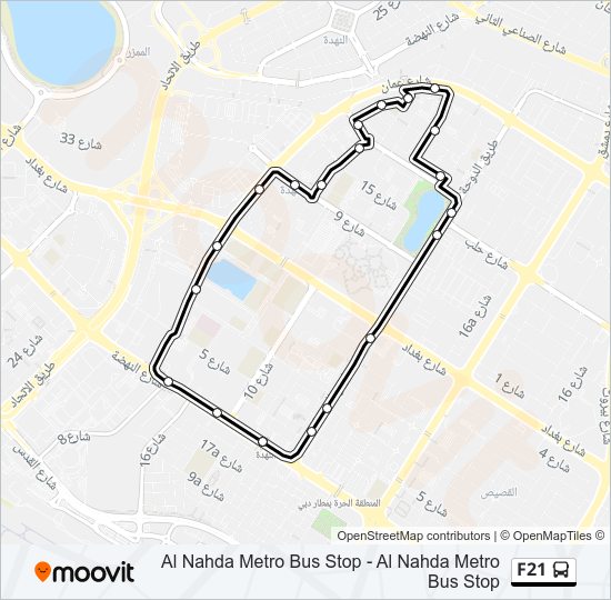 F21 bus Line Map