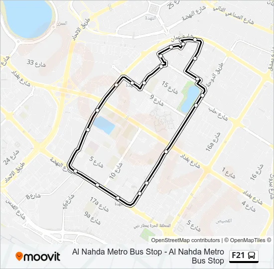 F21 Bus Line Map