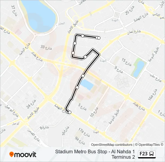 F23 Bus Line Map