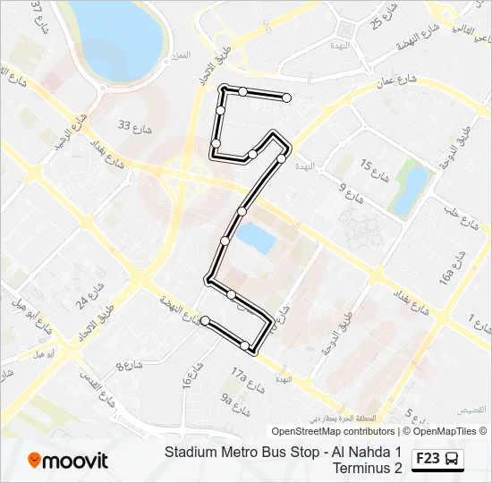 F23 Bus Line Map