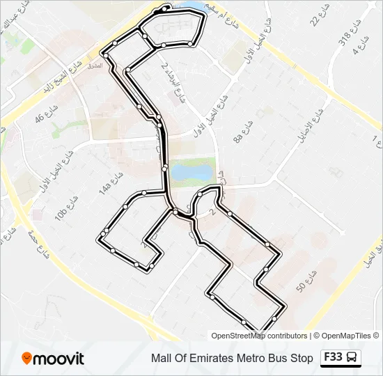 F33 Bus Line Map