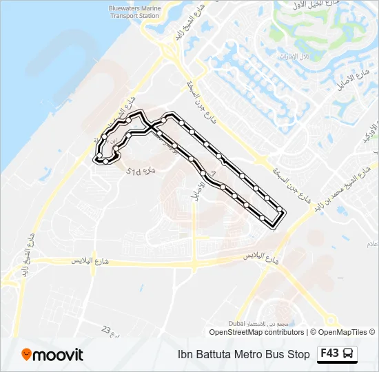 F43 Bus Line Map