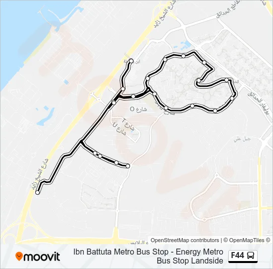 F44 Bus Line Map