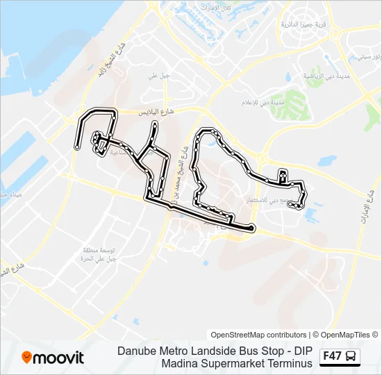F47 Bus Line Map