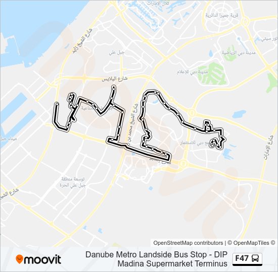 F47 bus Line Map