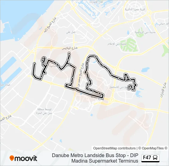 F47 Bus Line Map