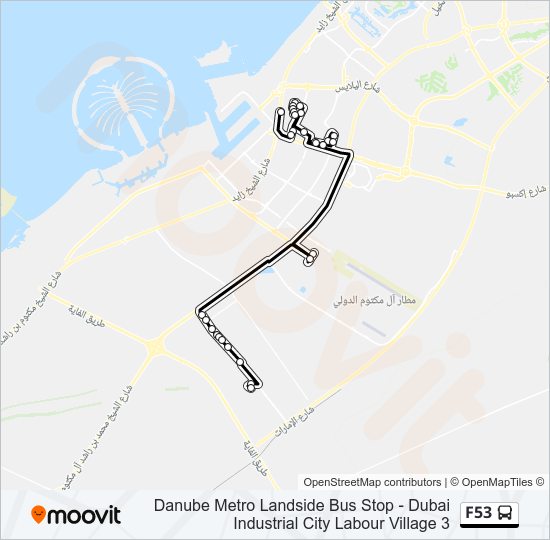 F53 bus Line Map