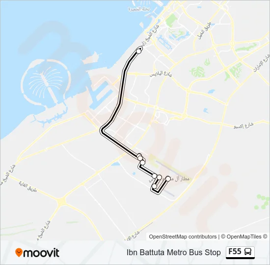 F55 Bus Line Map