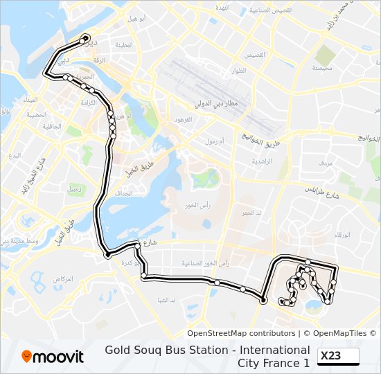 x23 Route: Schedules, Stops & Maps - International City, France 1 (Updated)