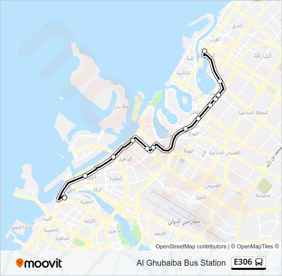 E306 Bus Line Map