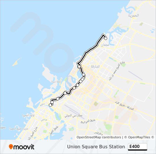 E400 bus Line Map