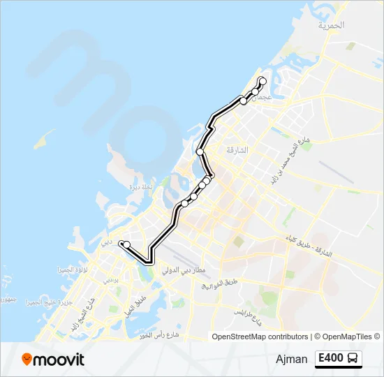 E400 Bus Line Map