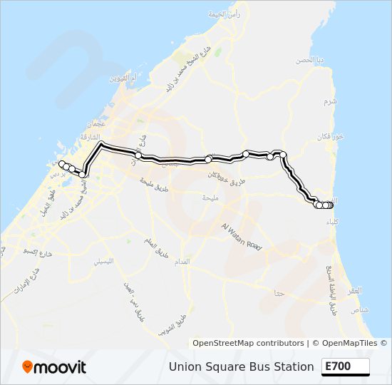 خريط الخط لـ E700 حافلة