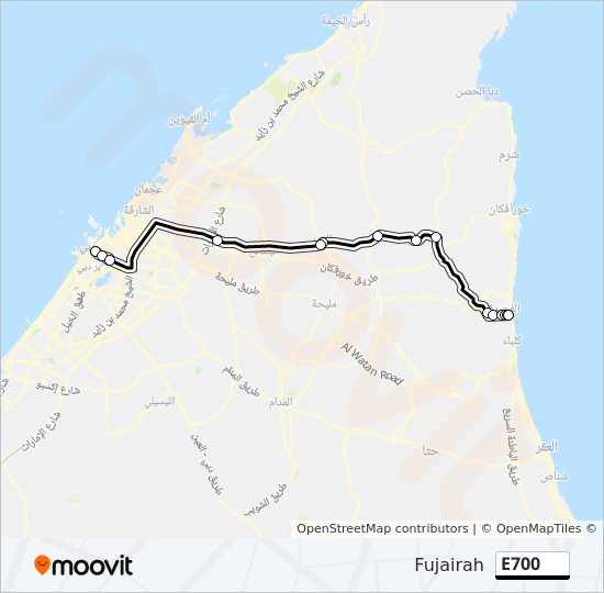 E700 bus Line Map