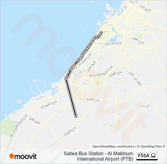 F55A Bus Line Map