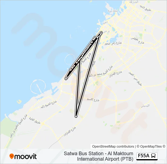 F55A Bus Line Map