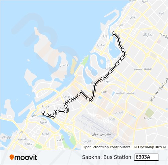 E303A bus Line Map