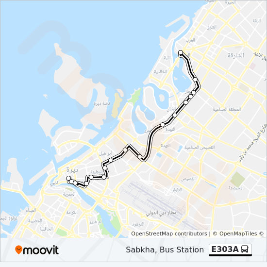 E303A bus Line Map
