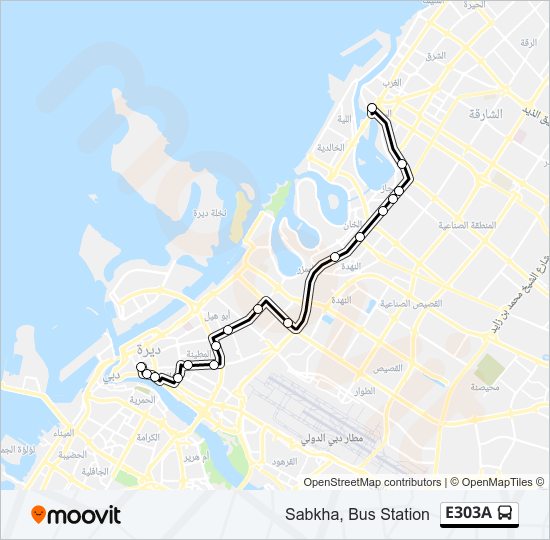 E303A bus Line Map