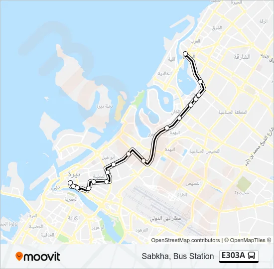 E303A Bus Line Map