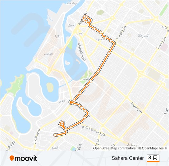 8 Route: Schedules, Stops & Maps - Sahara Center (Updated)