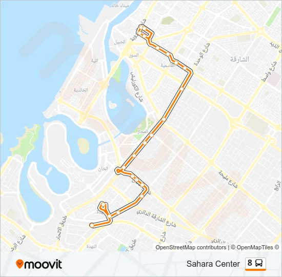 8 Bus Line Map