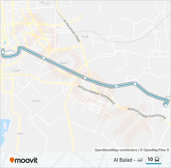 10 Bus Line Map