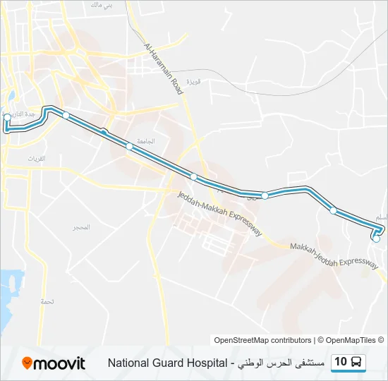 10 Bus Line Map