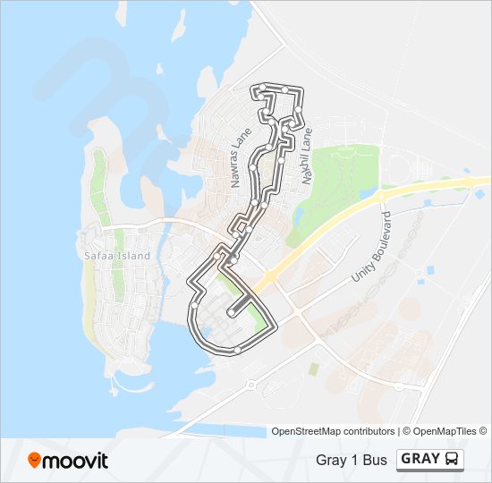GRAY bus Line Map