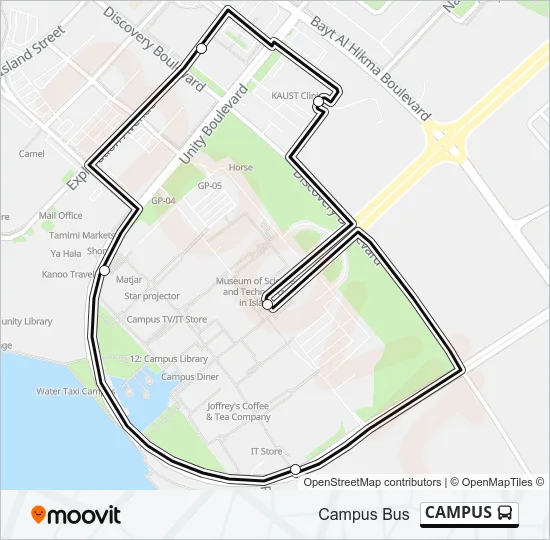 CAMPUS Bus Line Map
