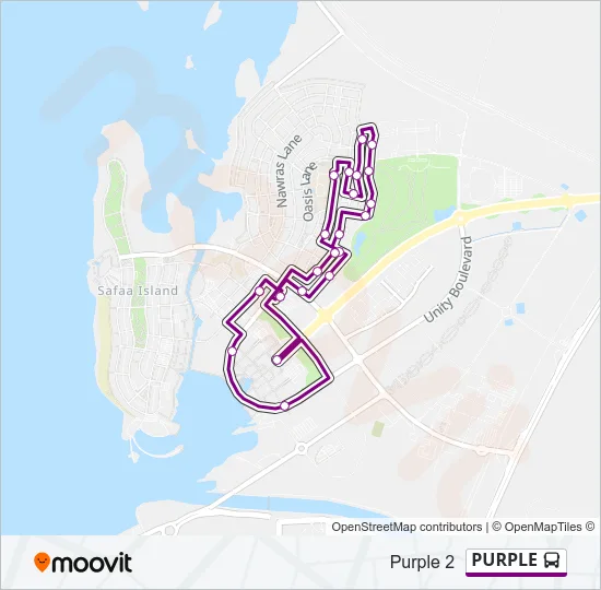 PURPLE Bus Line Map