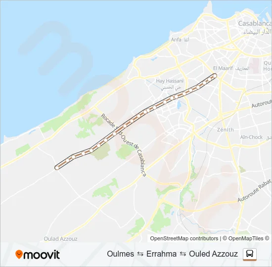 BW2 Bus Line Map