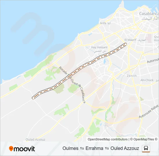 BW2 Bus Line Map