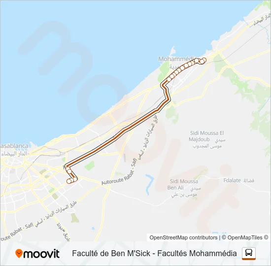 32D Bus Line Map
