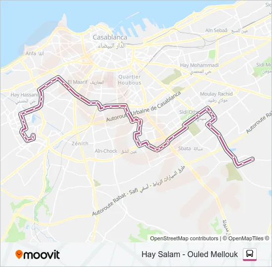 68 Bus Line Map