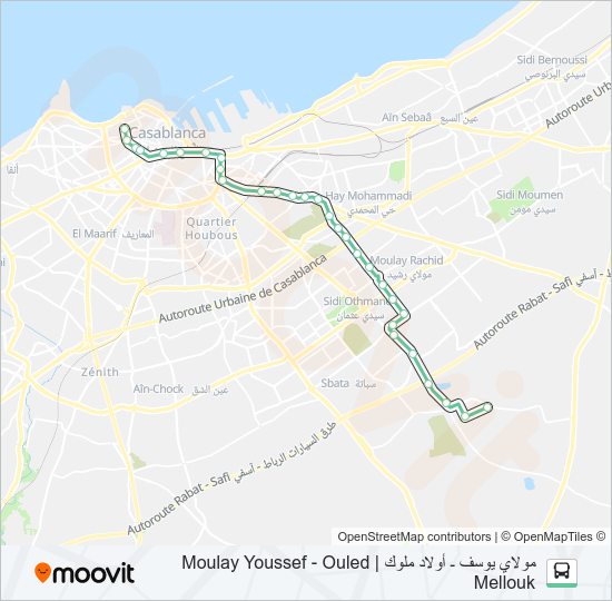 55 bus Line Map