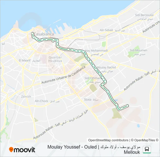 55 Bus Line Map
